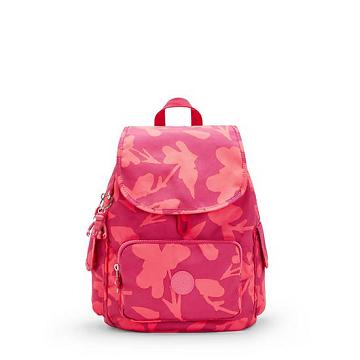 Kipling City Pack Small Printed Ryggsekk Rosa | NO 1698HA